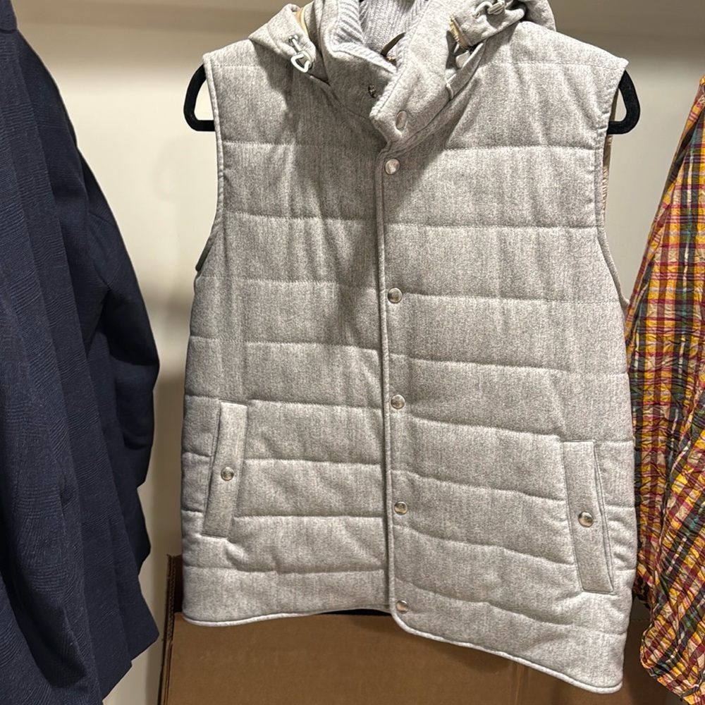 Eleventy Wool/cashmere hooded vest